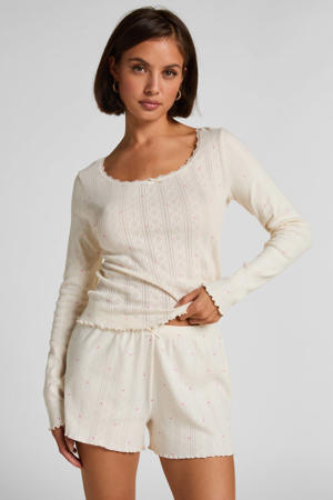pyjamatop Pointelle ecru