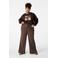 MS Mode wide leg high waist broek bruin