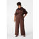 MS Mode jumpsuit donkerbruin