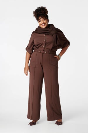 jumpsuit donkerbruin
