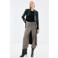 Mango regular waist broek taupe