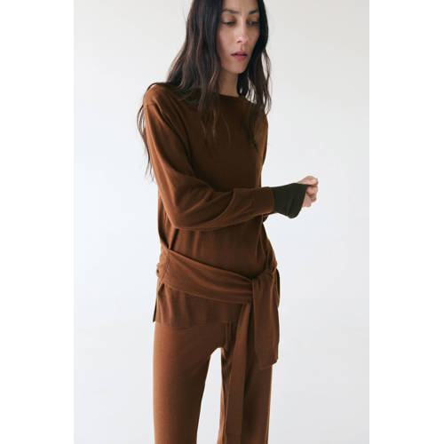Mango pullover bruin afbeelding