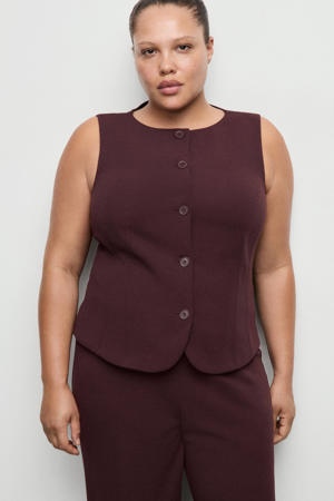 gilet donkerrood