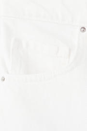 thumbnail: Witte dames Mango high waist short van katoen met loose fit, rits- en knoopsluiting en effen