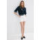 Mango high waist denim short wit