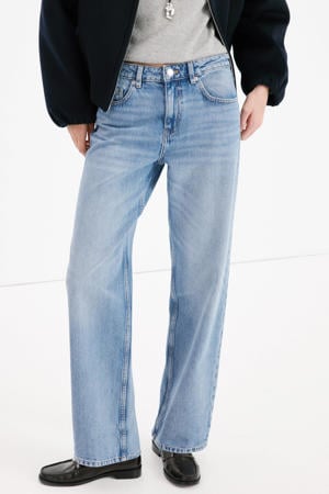 straight leg jeans light blue denim