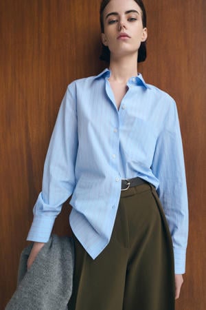 gestreepte blouse blauw