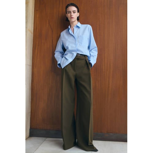 Mango gestreepte blouse blauw afbeelding