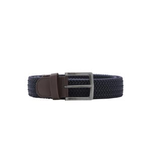 gevlochten riem blauw/bruin