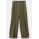 Mango wide leg regular waist broek kaki