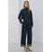 Mango denim top dark blue denim