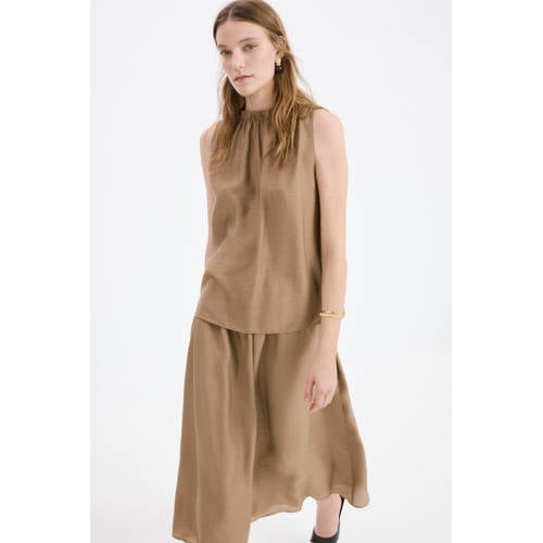 Mango top lichtbruin afbeelding