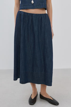 spijkerrok dark blue denim
