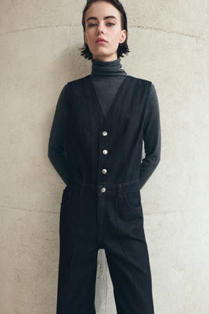jumpsuit dark blue denim