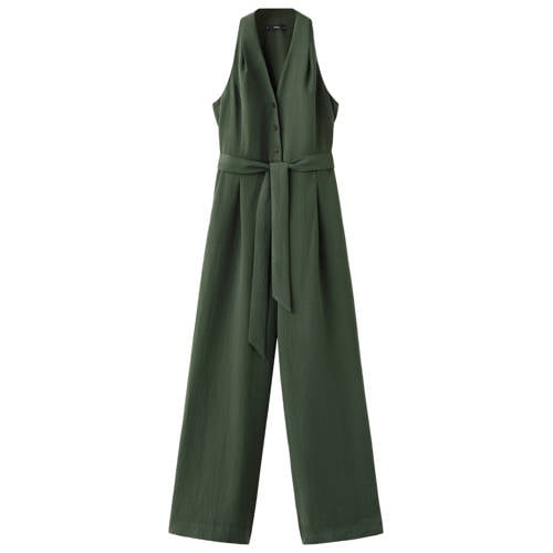 Mango jumpsuit kaki afbeelding