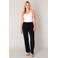 Base Level straight regular waist broek donkerblauw