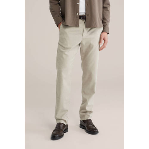 WE Fashion regular chino beige afbeelding