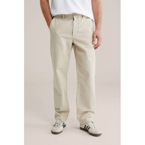 WE Fashion regular chino beige afbeelding