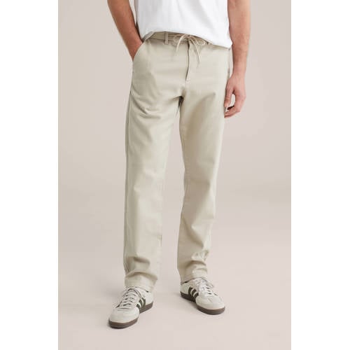 WE Fashion regular chino beige afbeelding