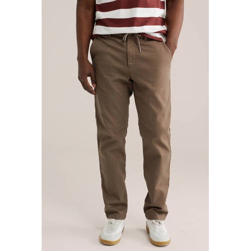 WE Fashion regular chino bruin afbeelding