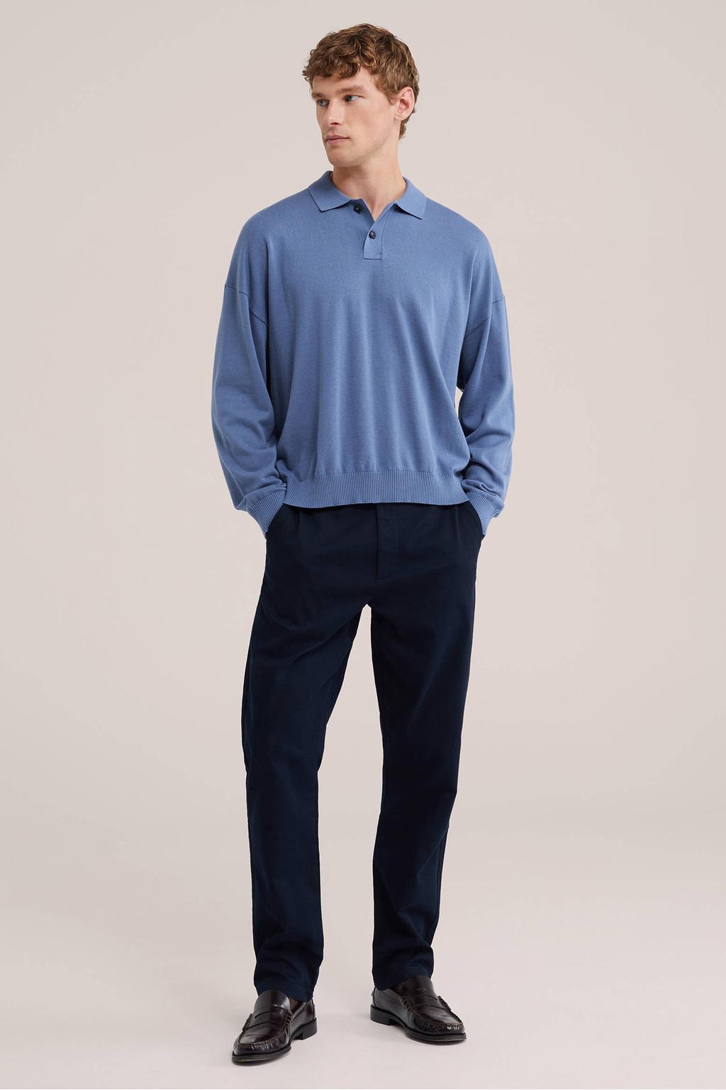 WE Fashion regular chino - donkerblauw