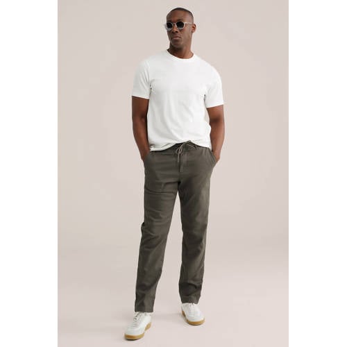 WE Fashion regular chino groen afbeelding