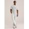 WE Fashion regular pantalon met linnen grijs