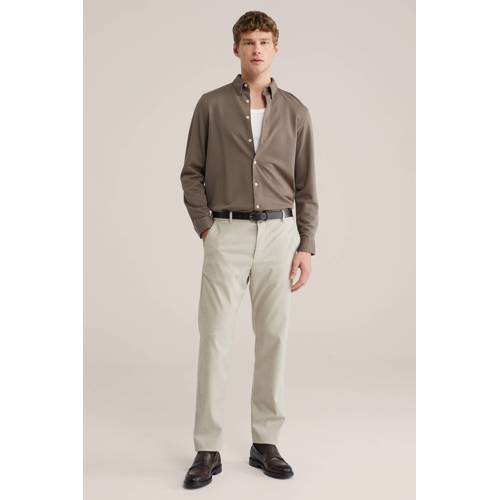 WE Fashion regular casual overhemd bruin afbeelding