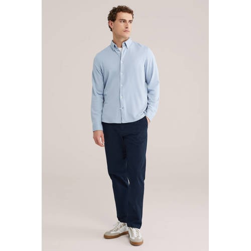 WE Fashion regular casual overhemd lichtblauw afbeelding