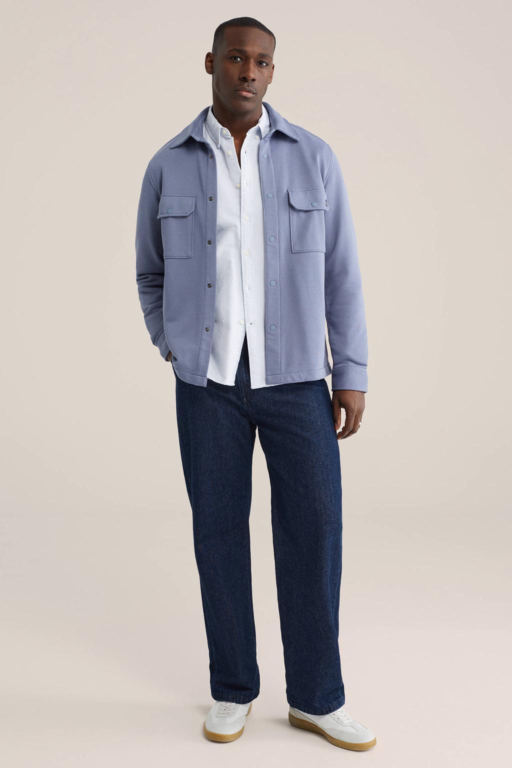 WE Fashion overshirt blauw
