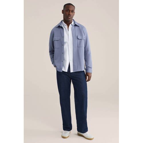 WE Fashion overshirt blauw afbeelding