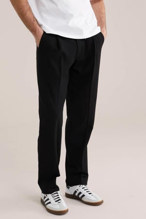 regular casual broek zwart