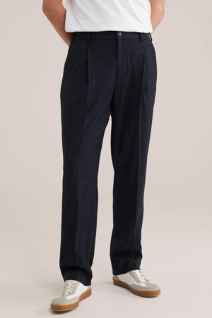 tapered chino donkerblauw