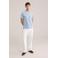 WE Fashion regular T-shirt lichtblauw