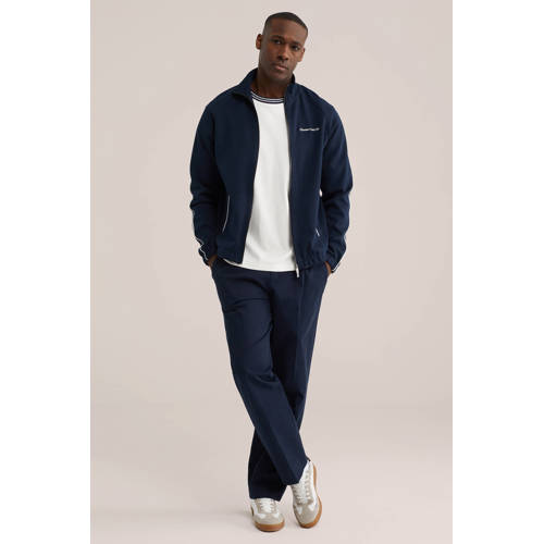 WE Fashion chino donkerblauw afbeelding