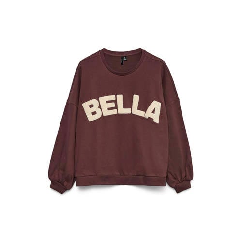 VERO MODA CURVE sweater donkerrood afbeelding