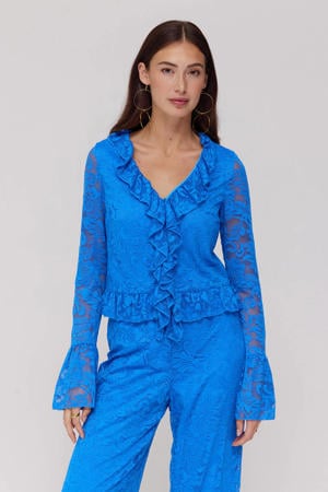 kanten top blauw