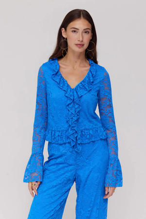 kanten top blauw