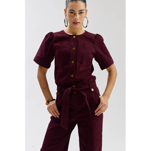 HARPER & YVE jumpsuit donkerrood afbeelding