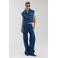HARPER & YVE gebloemde gilet medium blue denim