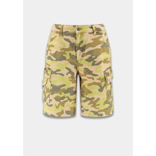 HARPER & YVE denim regular waist camouflage short groen afbeelding