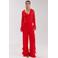 HARPER & YVE kanten wide leg regular waist gebloemde broek rood