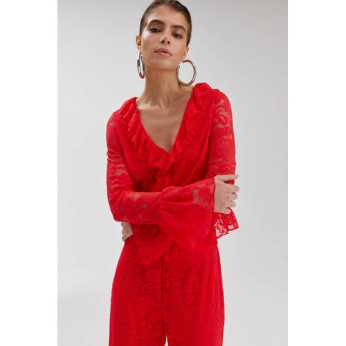 HARPER & YVE kanten top rood afbeelding