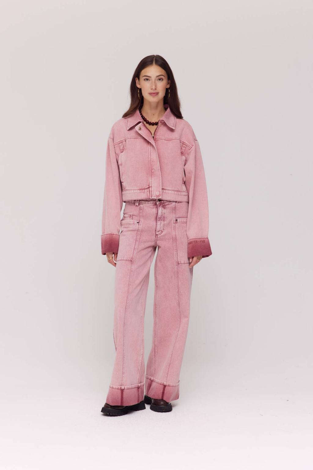 HARPER & YVE denim spijkerjas lichtroze