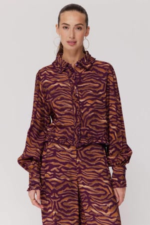 blouse bruin