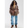 HARPER & YVE oversized blazer met dierenprint bruin