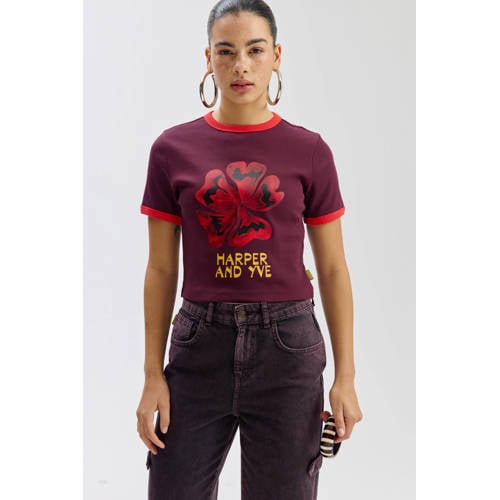 HARPER & YVE cropped top roodbruin afbeelding