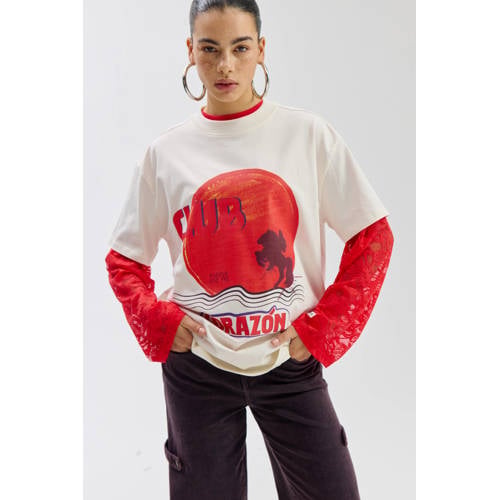 HARPER & YVE T-shirt ecru afbeelding
