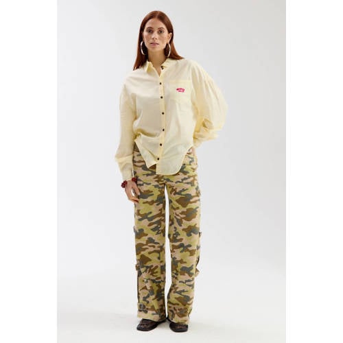 HARPER & YVE gestreepte blouse lichtgeel afbeelding