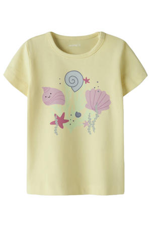 T-shirt lichtgeel